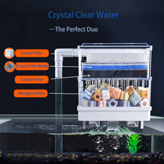 Sunjojo aquarium filter media cut-to-fit demonstrates easy customization for filters