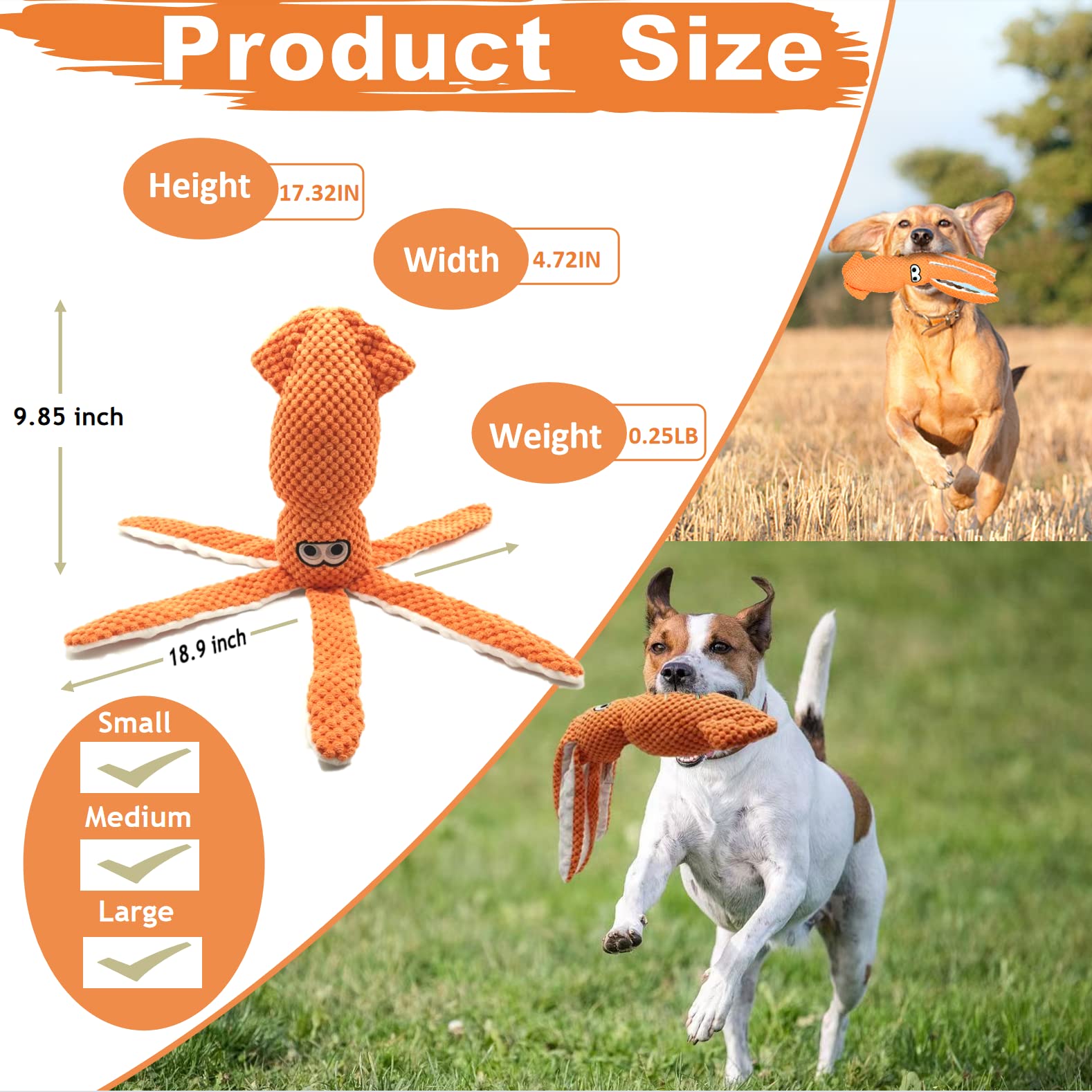 SUNKYPUP durable pineapple-cotton material emphasized for long-lasting plush play.