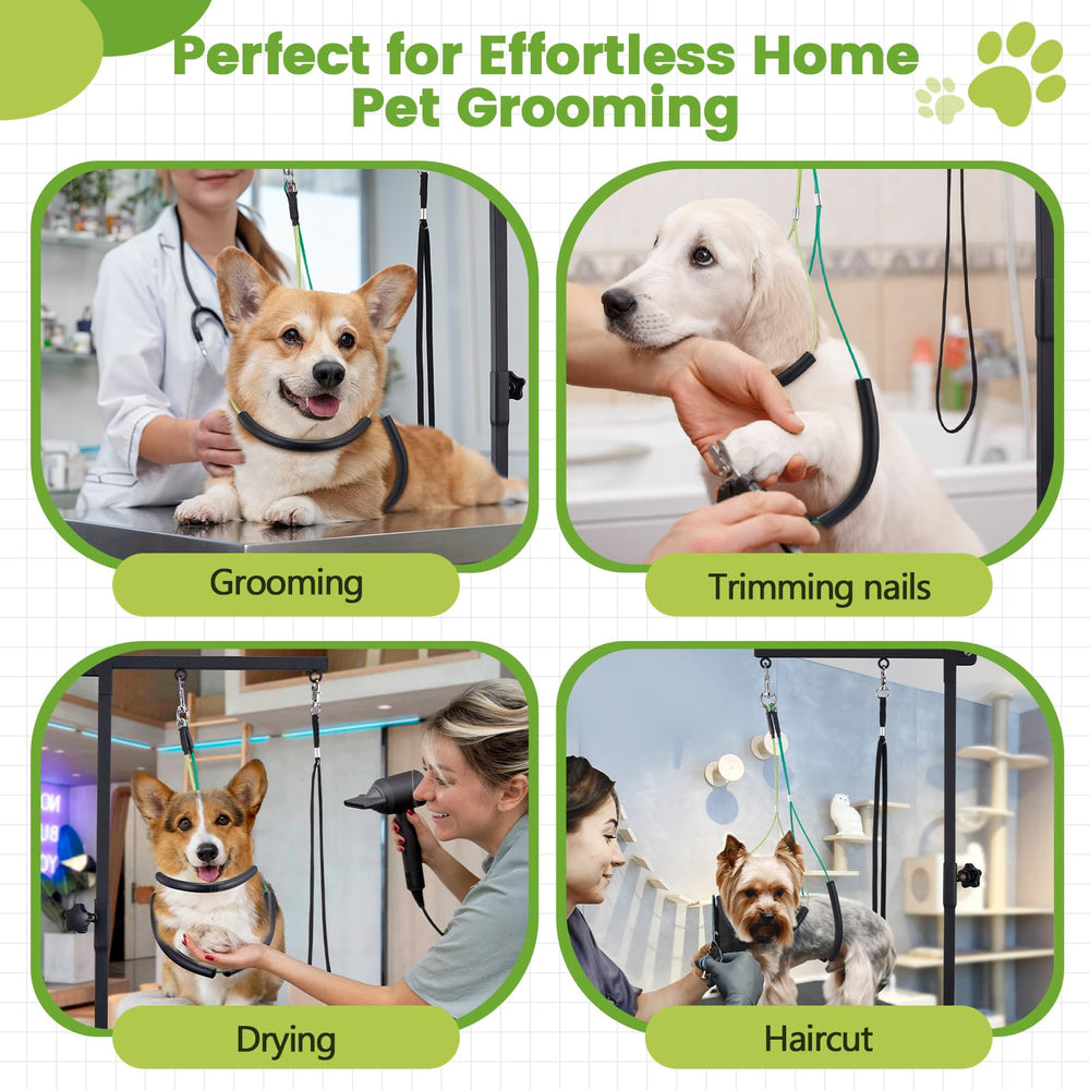 SUNMCCN dog grooming arm supports trimming, bathing, and drying