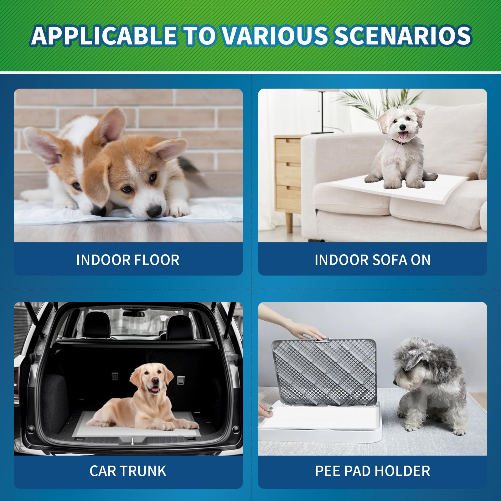 Sunny Doggy pee pad car-ride protection highlights transport-friendly odor control and clean seats.