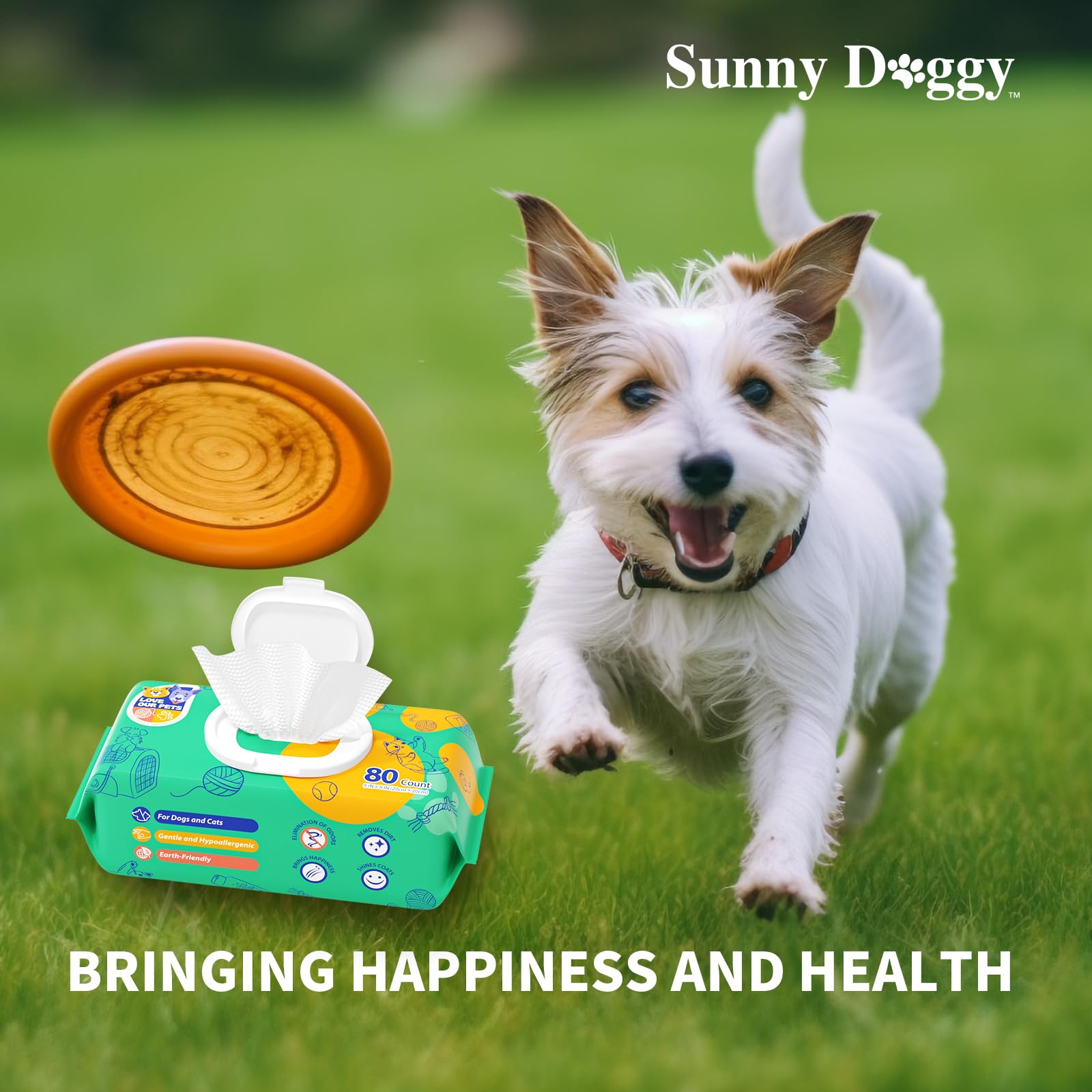 Sunny Doggy Pet Wipes daily-use hypoallergenic option for sensitive skin