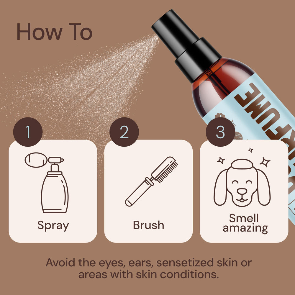 Sunny & Honey easy spritz for quick grooming sessions