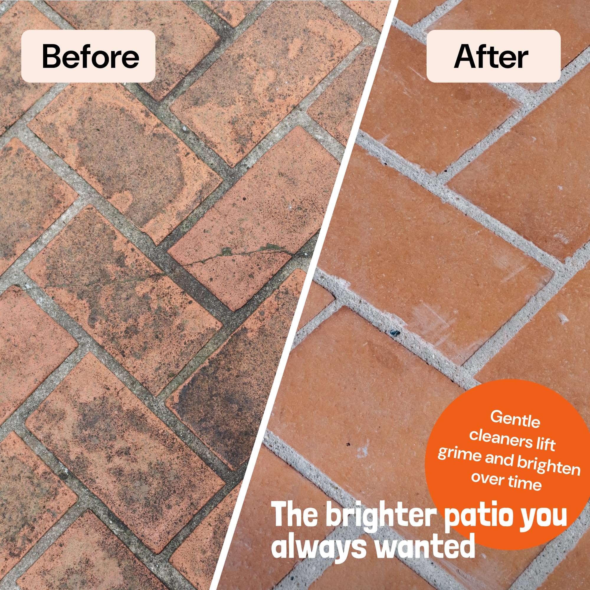 Sunny & Honey patio cleanup action captures mess removal before gatherings.