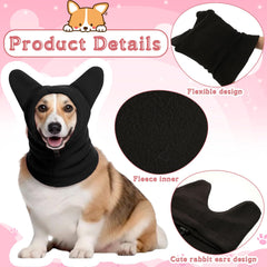 Sunnymove dog earmuffs soft fleece close-up reveals gentle warmth for cold outings