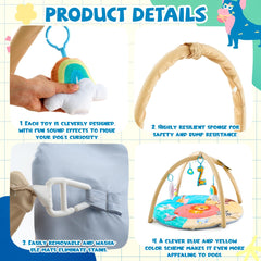 Sunnymove Puppy Play Gym climbing-arch for safe indoor exploration.