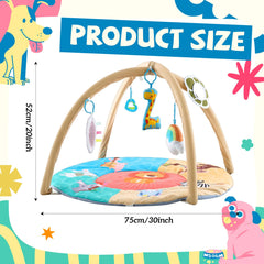 Sunnymove Puppy Play Gym setup in living room for interactive activity.