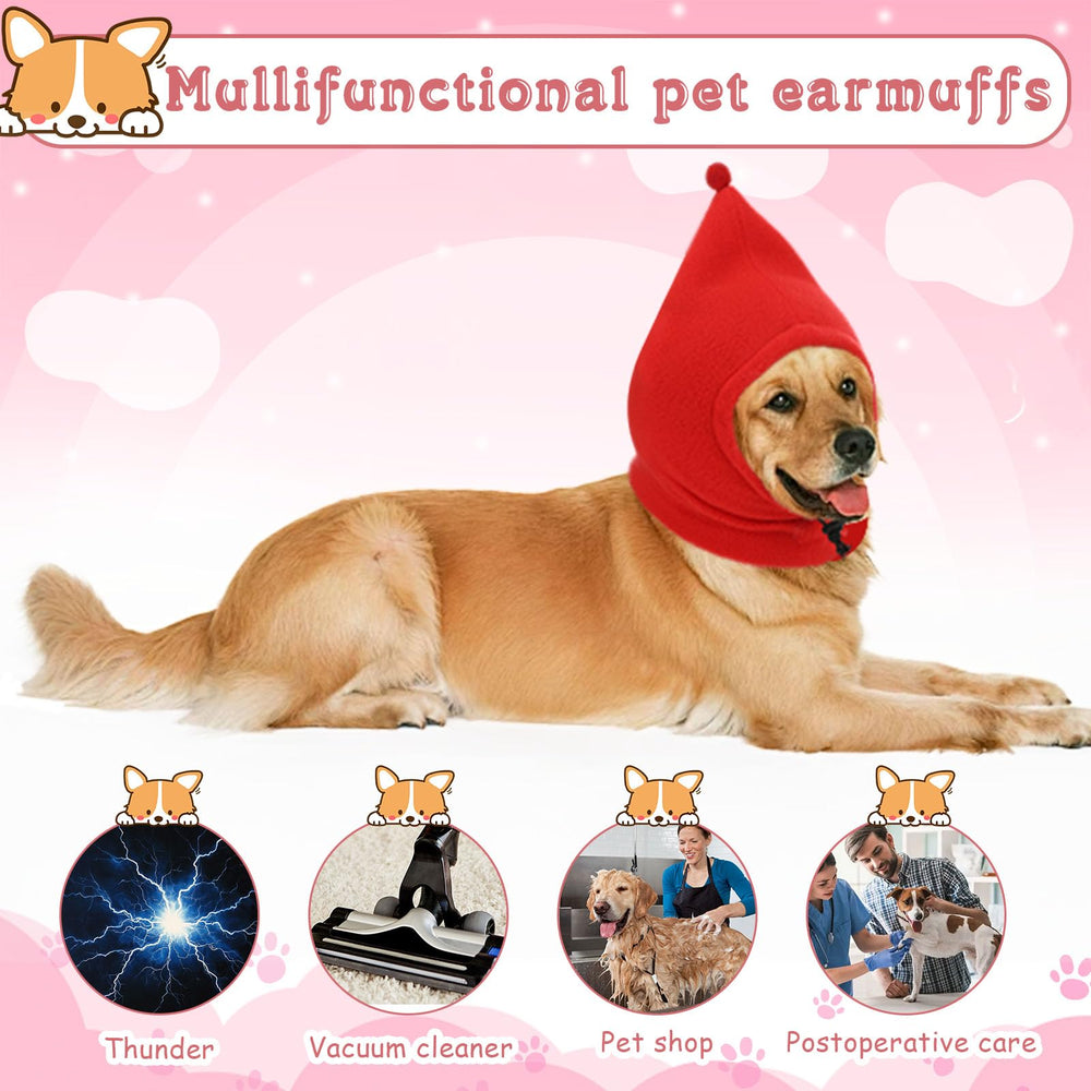 Sunnymove warm-soft-fleece-dog-hat-red: comfortable daily wear.
