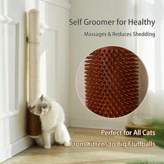 SUNRUI vertical sisal post showcases space-saving solution for multi-cat homes.