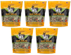 Sunseed Sun Salad rabbit treats pack highlighting garden veggie blend for enrichment