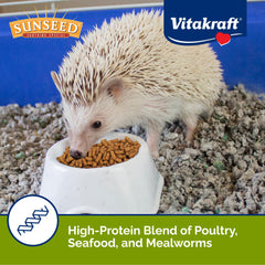 Sunseed Vita Prima Hedgehog Food crunchy texture supports dental wear during chewing.