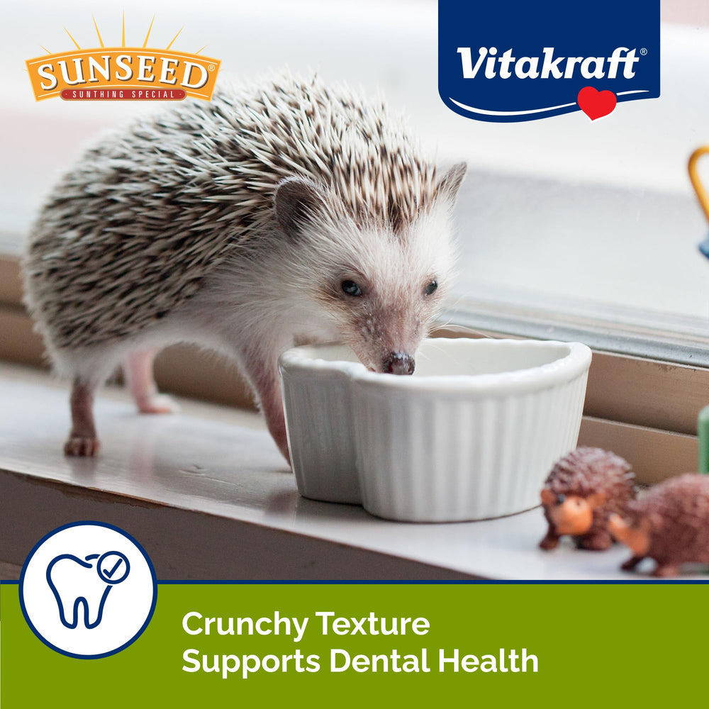 Sunseed Vita Prima Hedgehog Food in a feeding bowl for daily balanced nutrition.