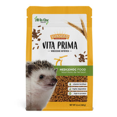 Sunseed Vita Prima Hedgehog Food packaging for convenient daily feeding.