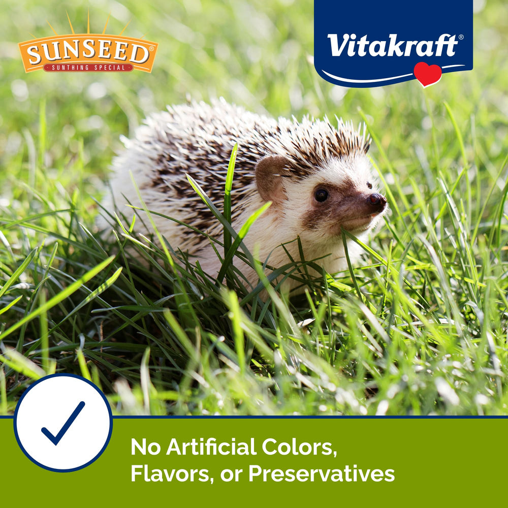 Sunseed Vita Prima Hedgehog Food includes probiotics for healthy digestion.