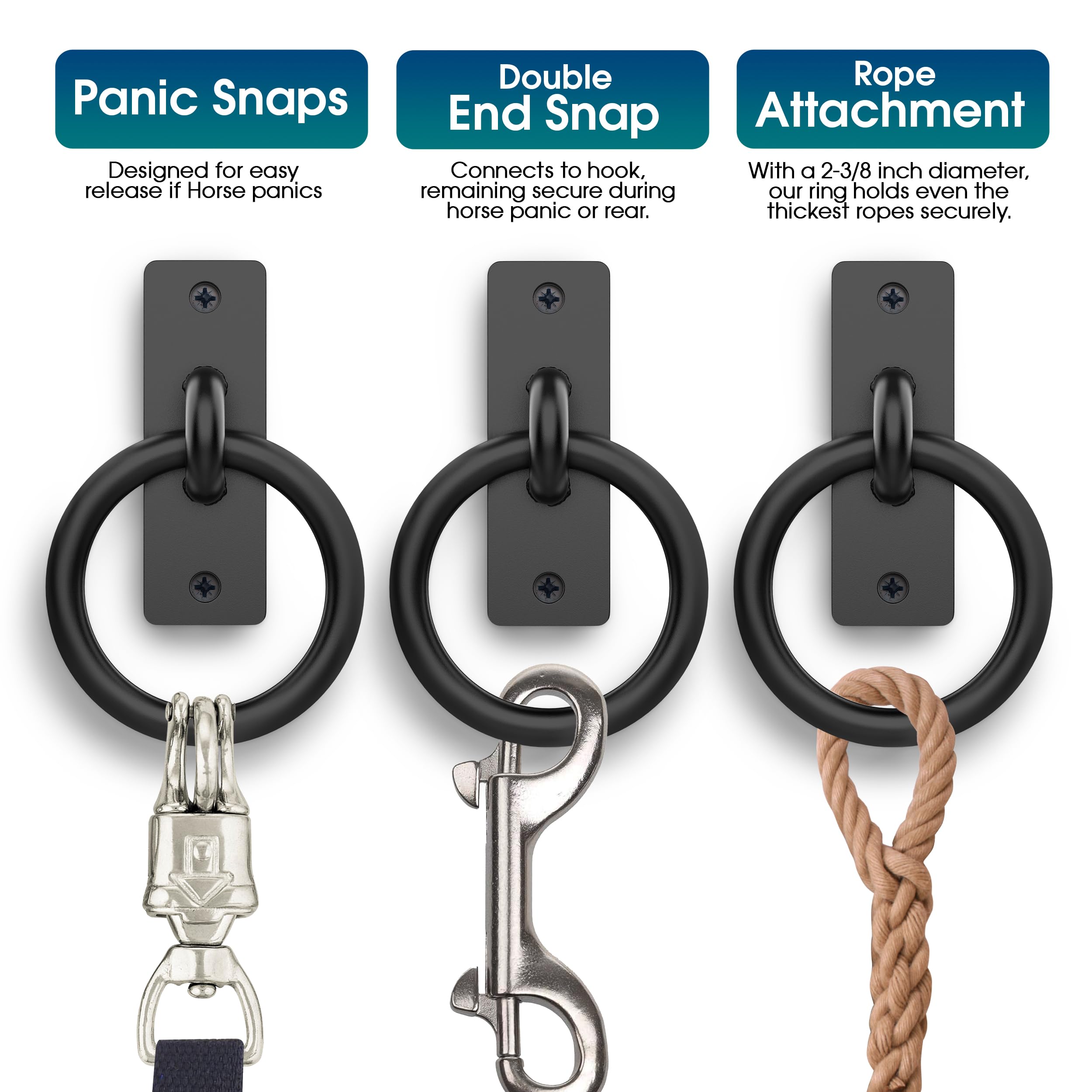 Sunset Valley Metalcraft includes mounting screws for fast, tool-free installation.