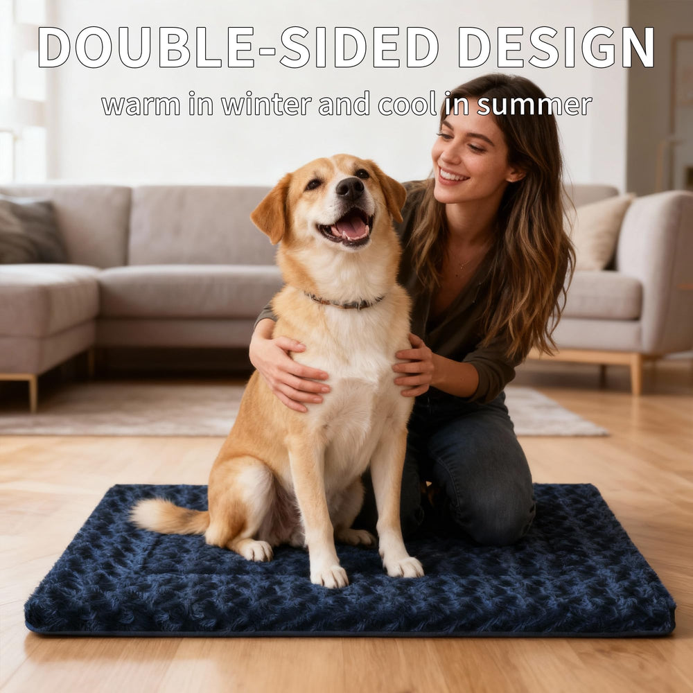 SUNSHE dog bed mat fits standard crates for versatile use