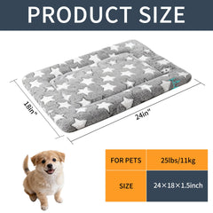 SUNSHE dog bed mat reversible fabric—two sides for year-round comfort.