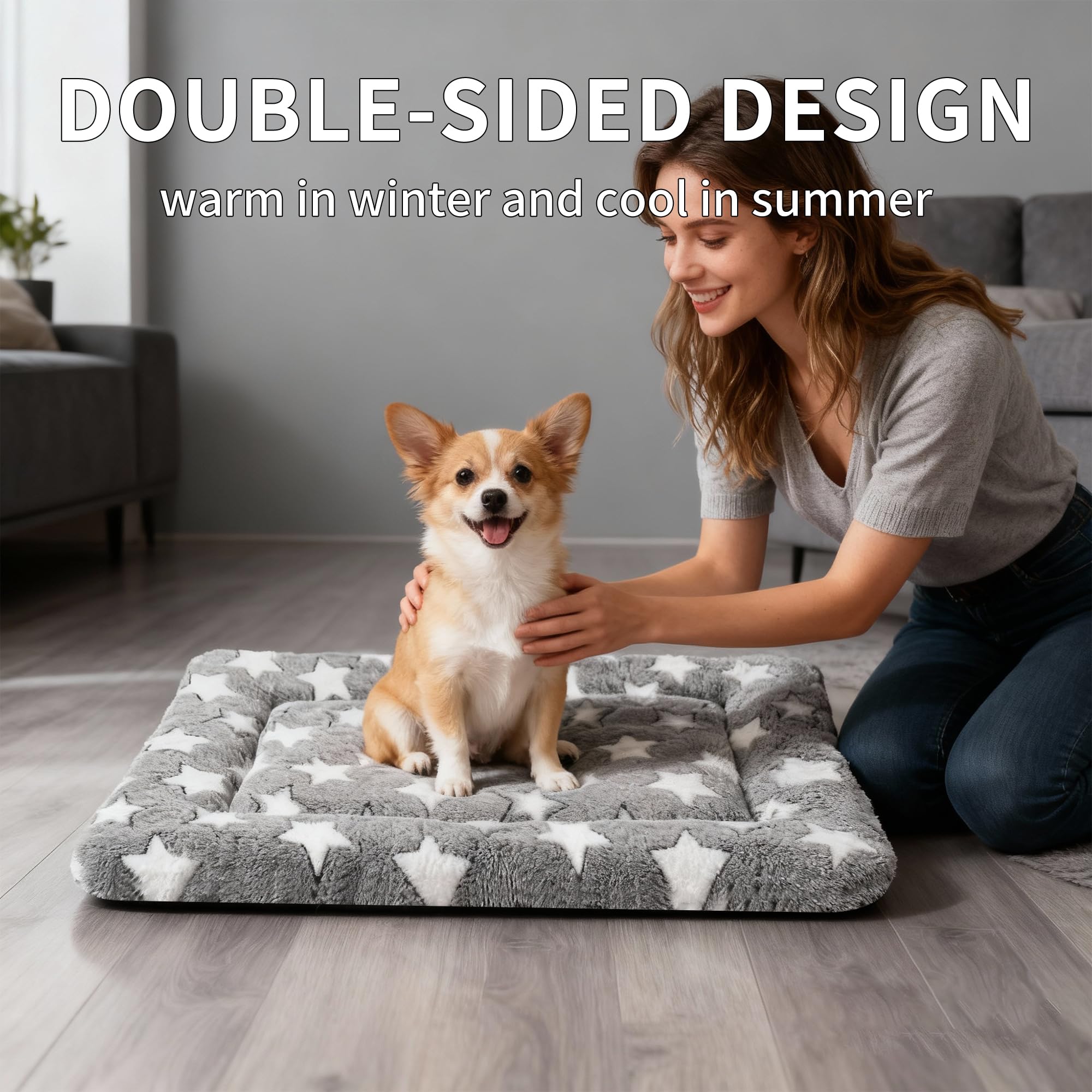 SUNSHE dog bed mat soft support—snug, cushioned resting surface for pets.