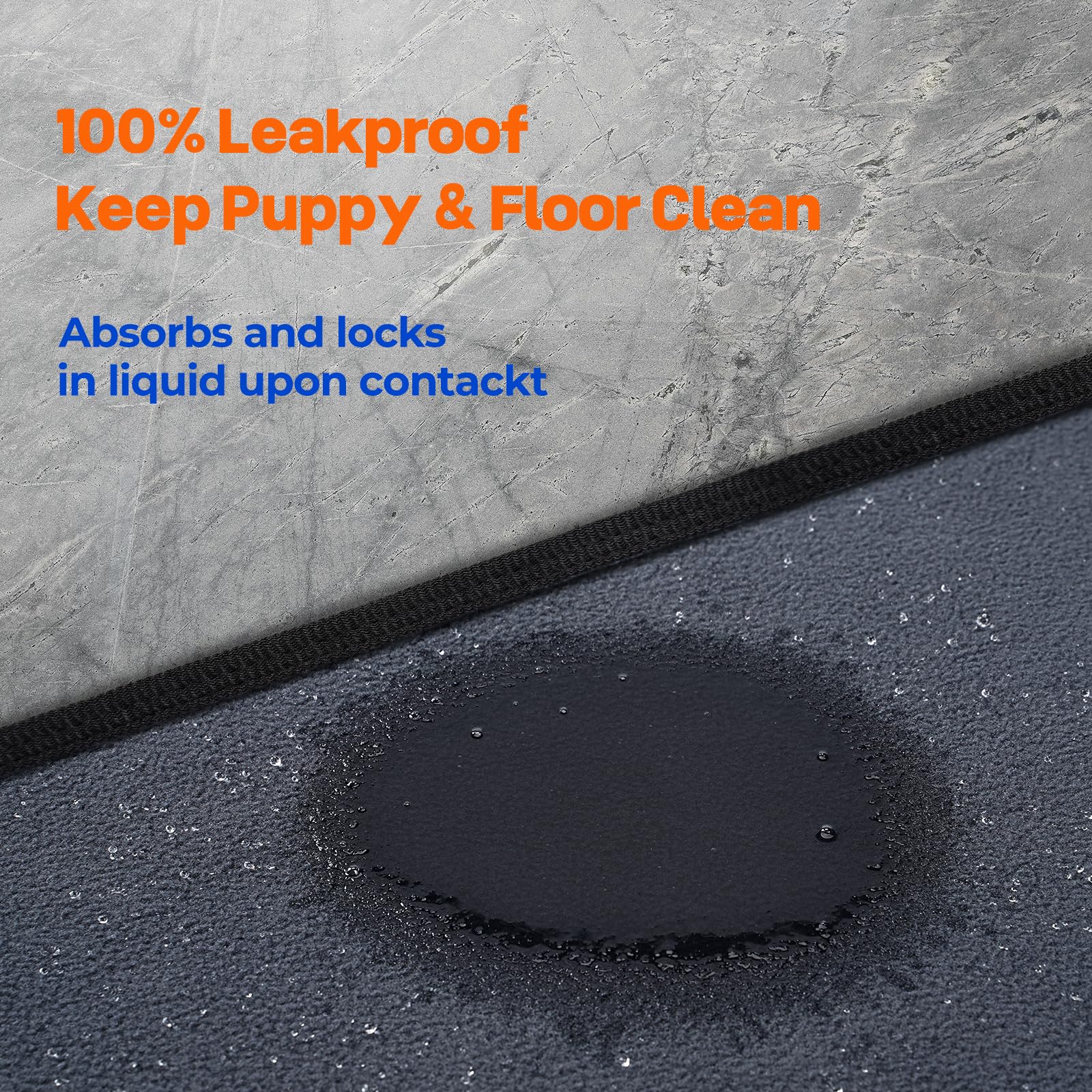 Sunsleek quick-dry dog pad closeup highlights absorbent layers and odor control.
