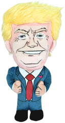 SUNSPARK 8in plush Donald Trump squeak toy for dogs and cats adds playful entertainment.