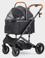 SUNTHX dog-stroller-carrycot: spacious interior for two small dogs on walks.