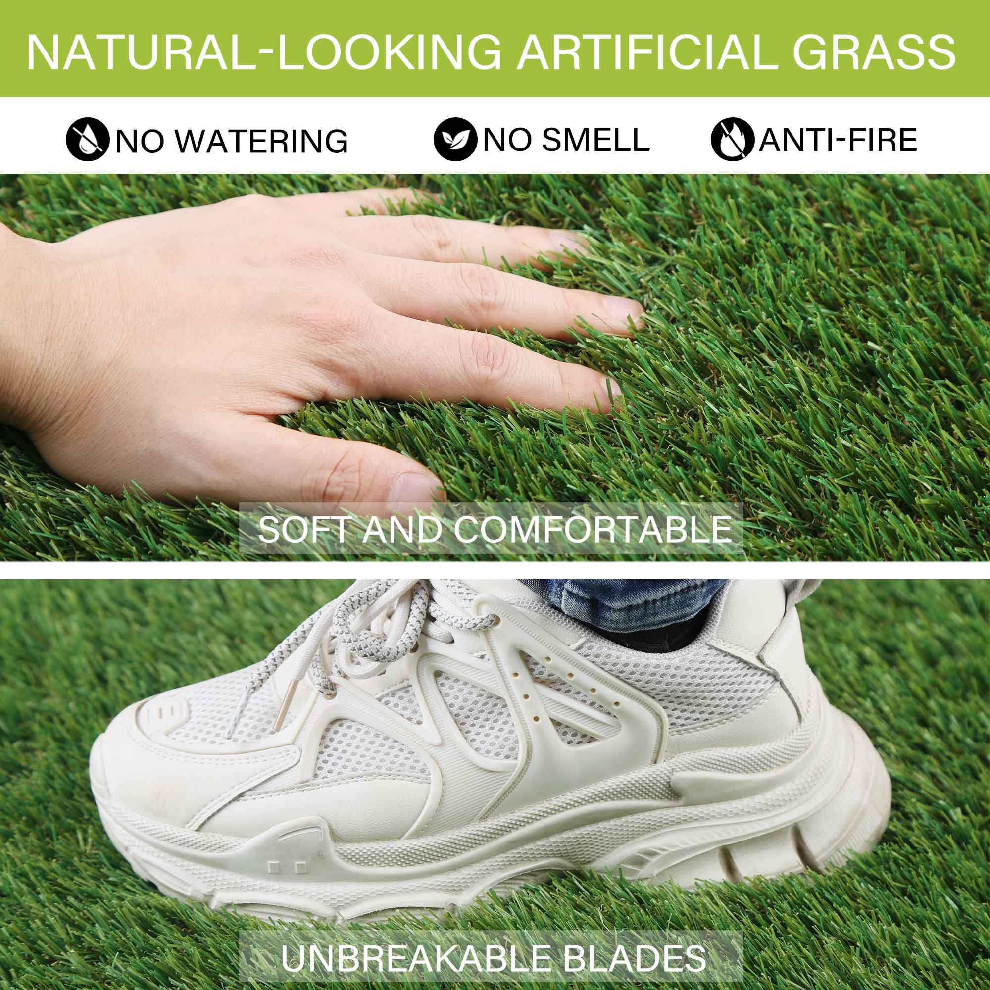 Sunturf weatherproof-patio-turf image demonstrates indoor-outdoor convenience on porches.