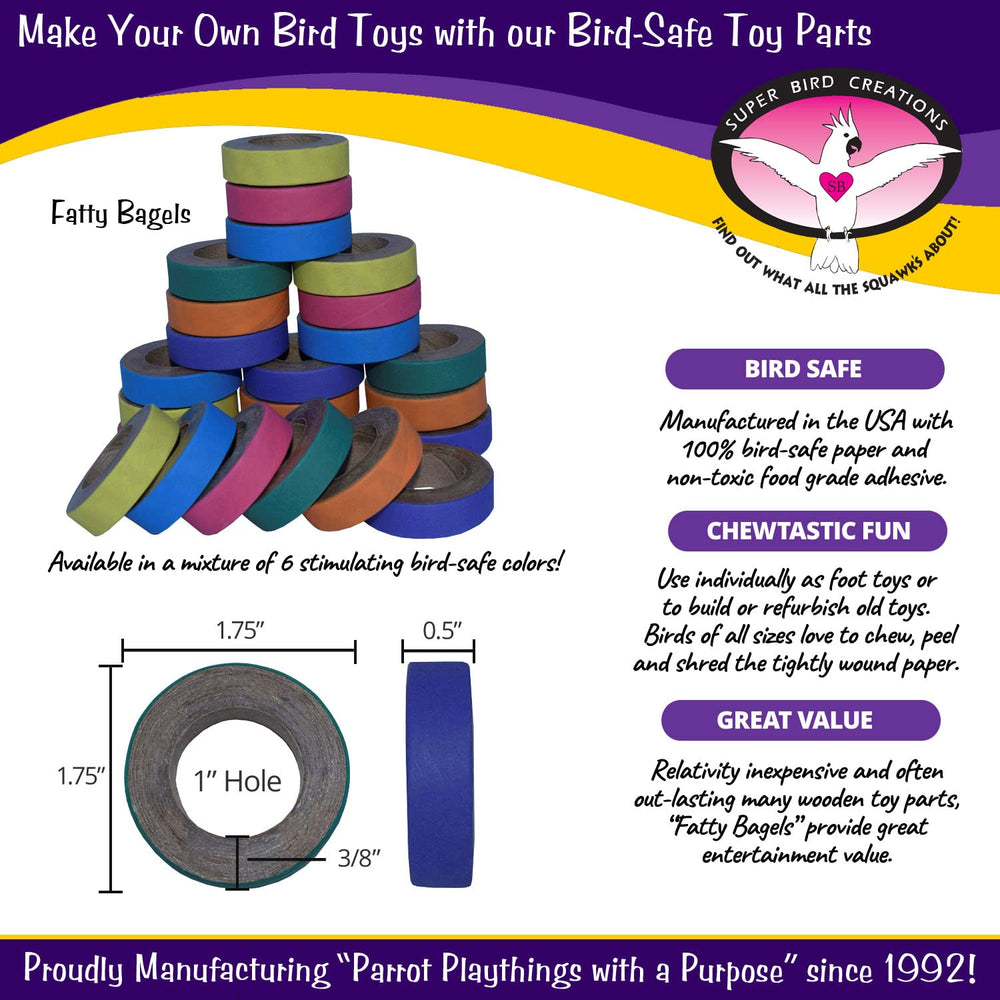 Super Bird Creations Fatty Bagels durable materials support long-lasting play