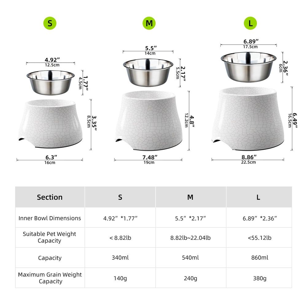 Super Design bowl with three-point-six-cup capacity suits small and medium dogs