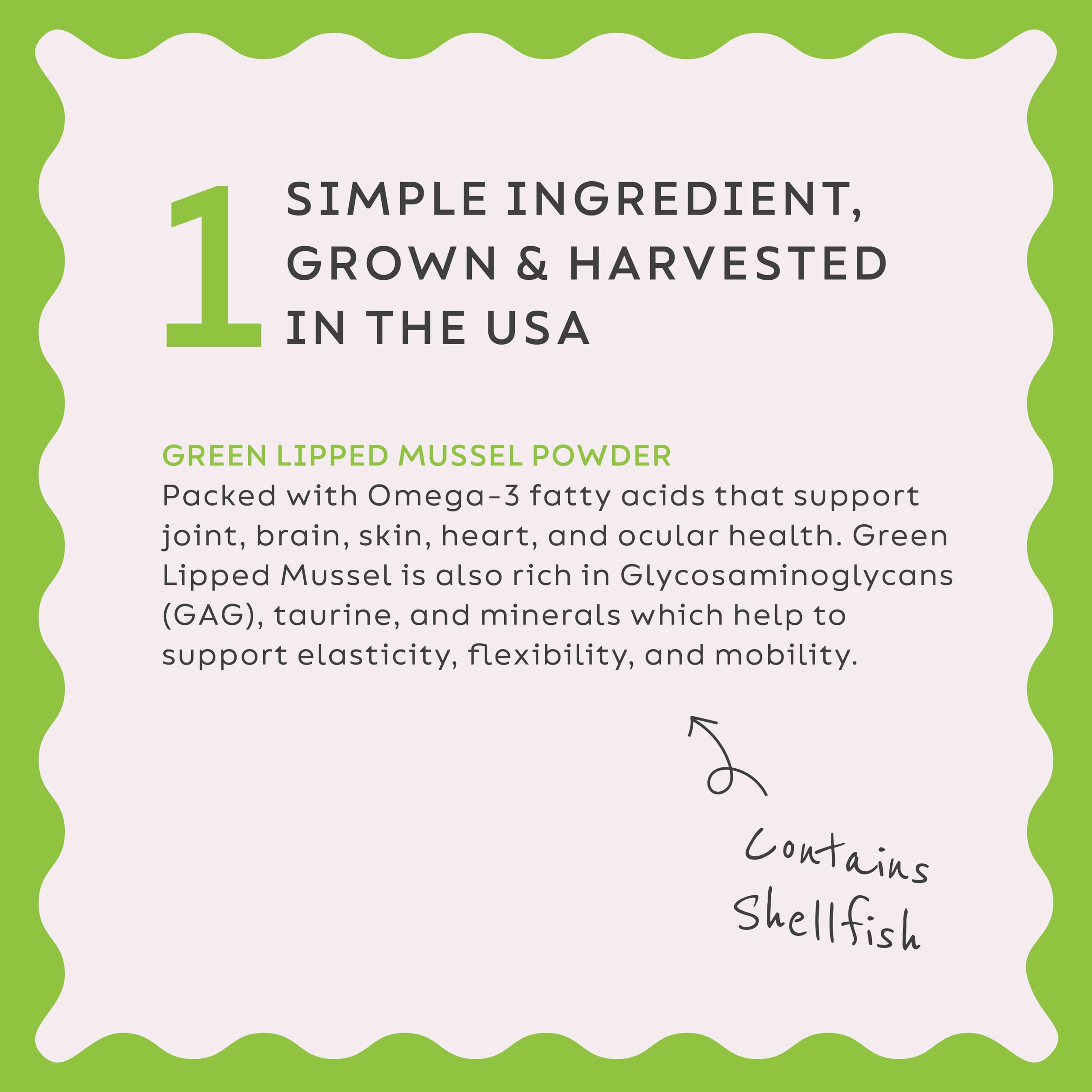 Super Snouts Joint Power label highlights no fillers for clean nutrition.