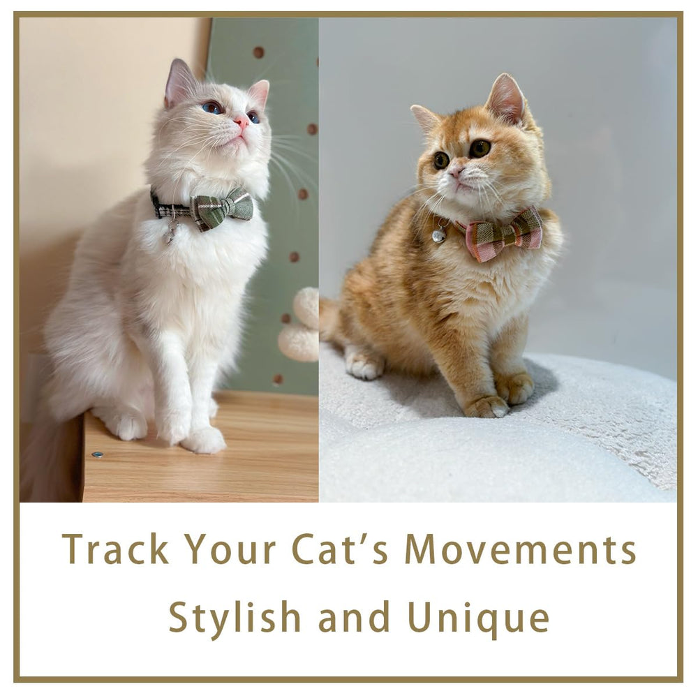 SuperBuddy adjustable plaid collar fits most cats securely and comfortably.