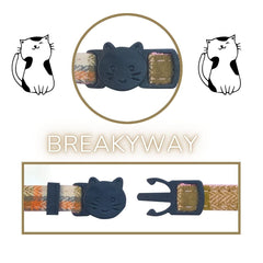 SuperBuddy cat collar bell closeup highlights melodious jingling for easy locating.