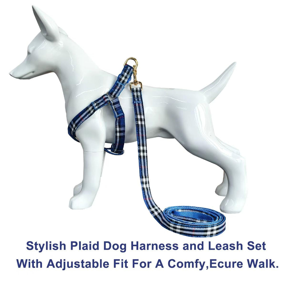 SuperBuddy cotton harness with durable buckle and D-ring for safety.