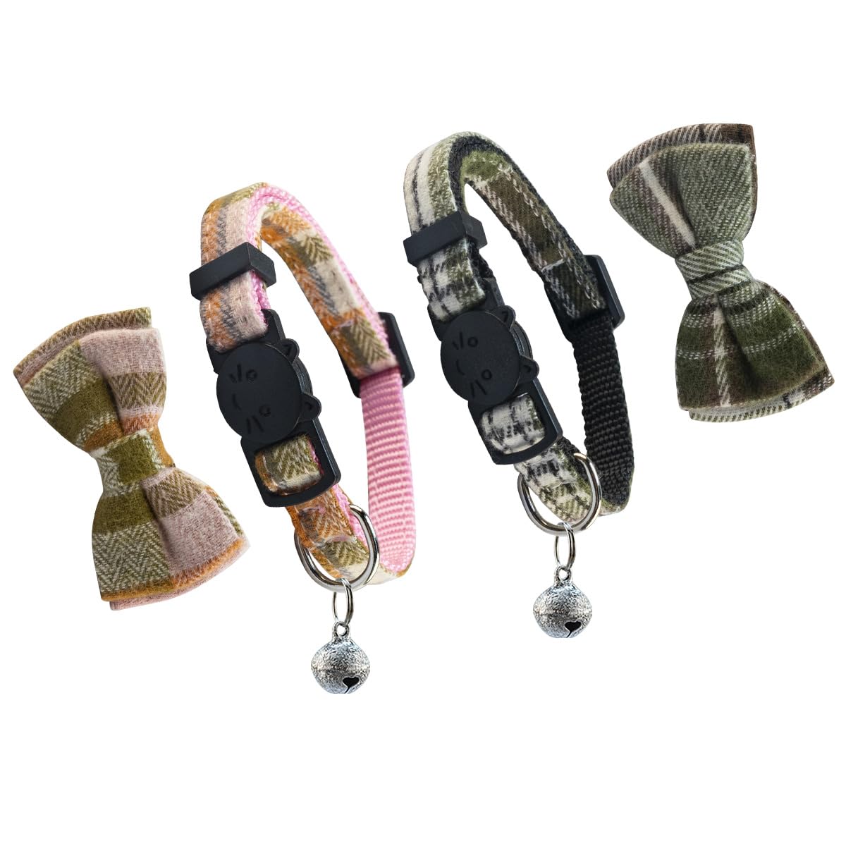 SuperBuddy removable bowtie collar showcases cute style during play.