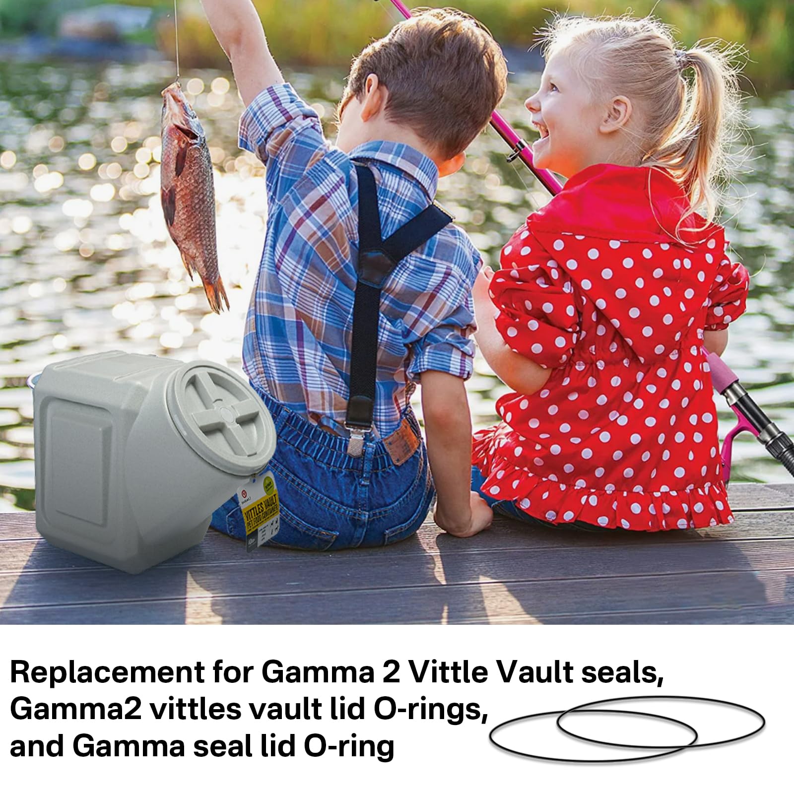 Back-up replacement seal storage for pet-food bins by SuperDi