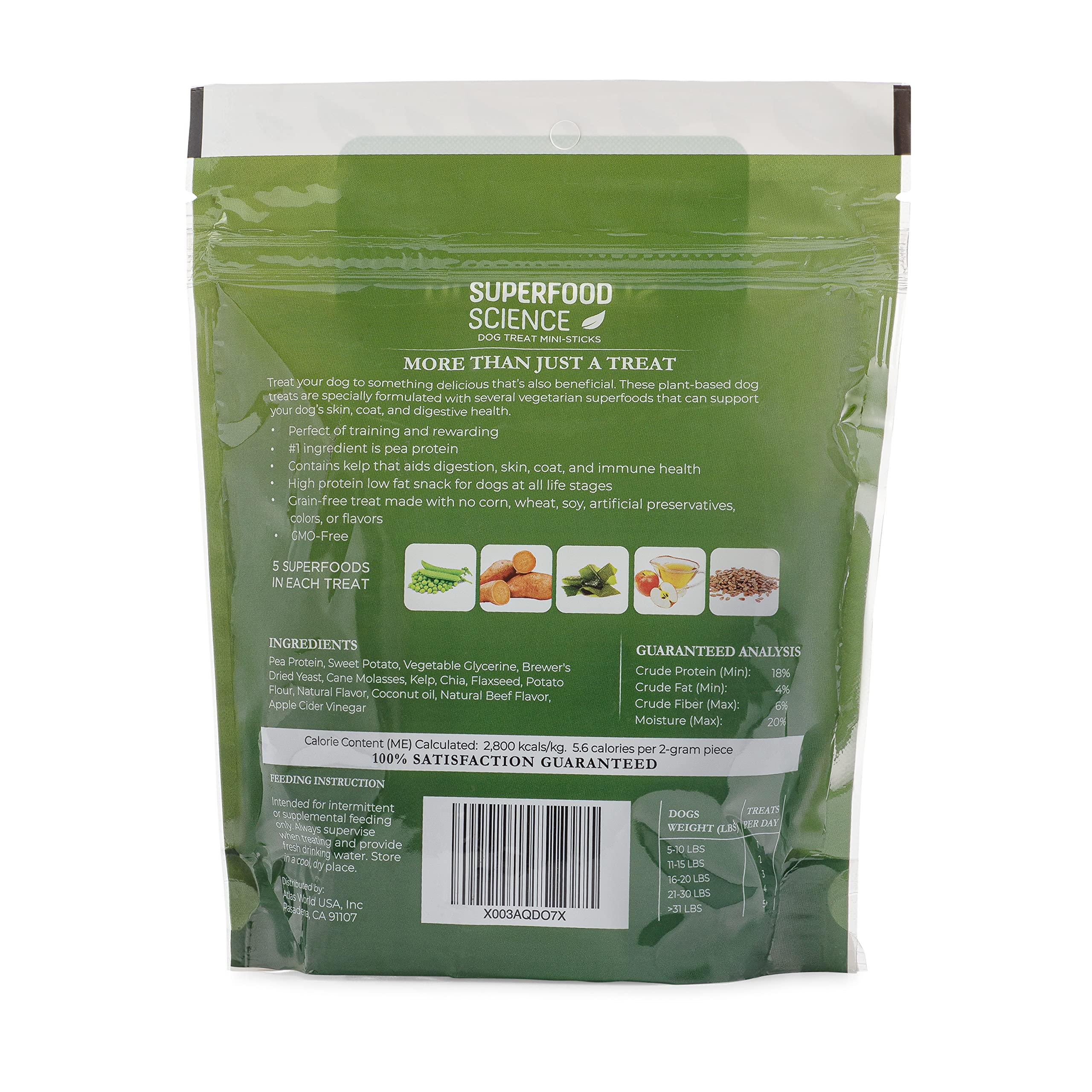 Superfood Science brewers-yeast benefits in dog treats include B vitamins and minerals.