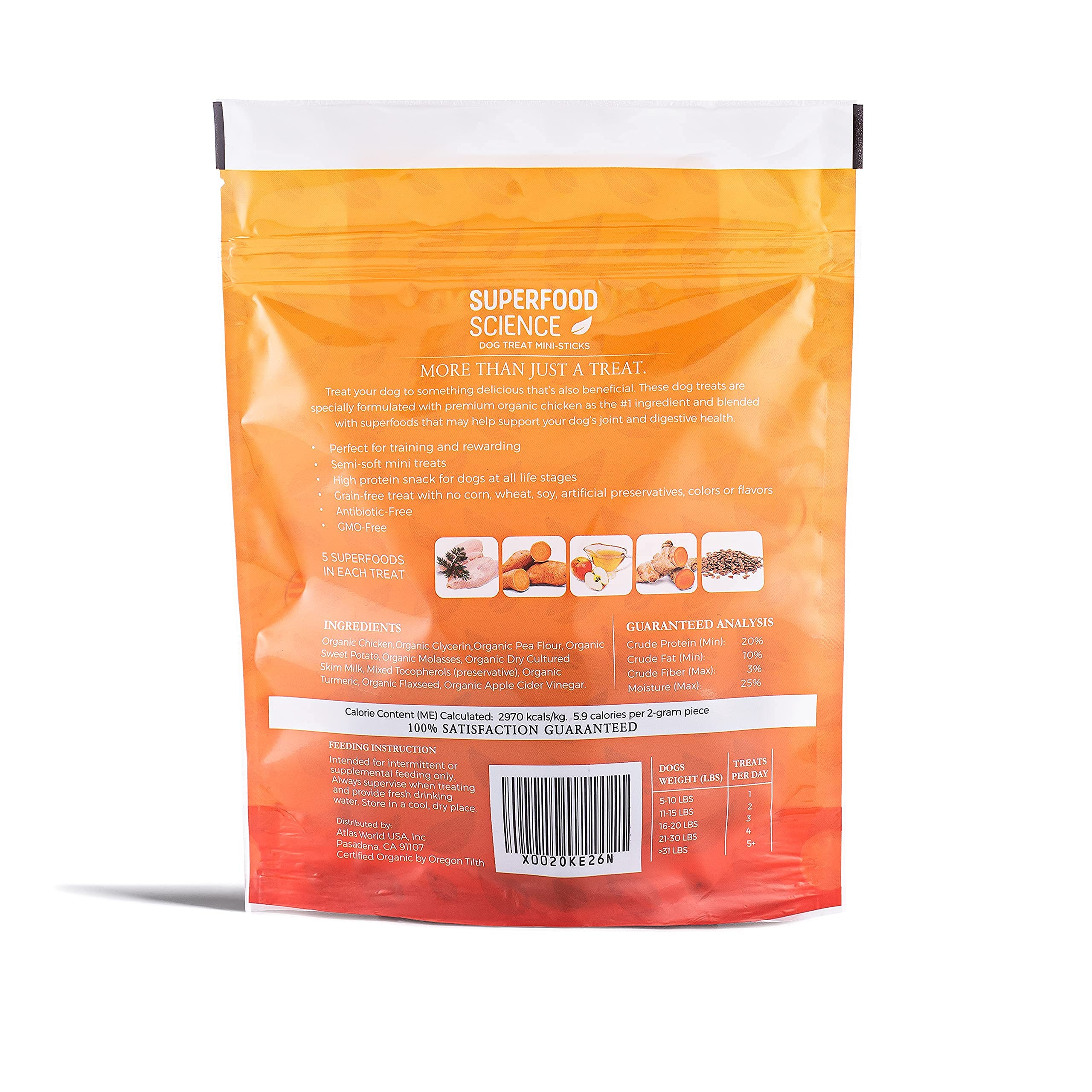 Superfood Science organic-dog-treats-flaxseed-benefits showing omega-rich ingredients