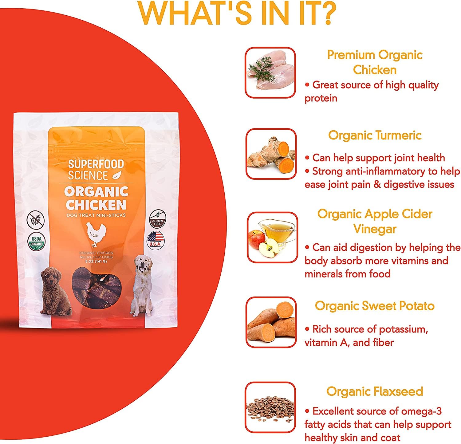 Superfood Science organic-dog-treats-semi-soft-jerky designed for easy breaks