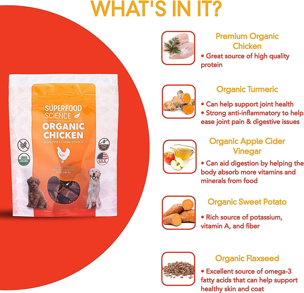 Superfood Science organic-dog-treats-semi-soft-jerky designed for easy breaks