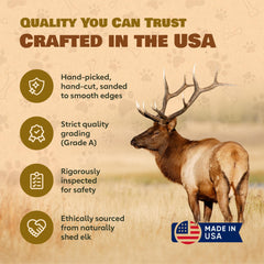 Superior Antler Dog Chews elk antler 12-oz packaging for convenient storage