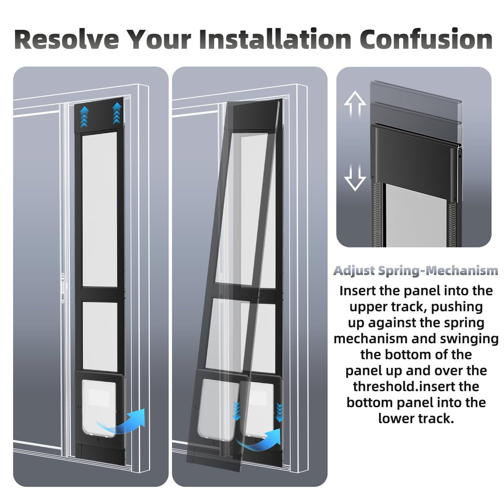 Superpotential dog door aluminum frame with glass delivers durable, long-lasting use.