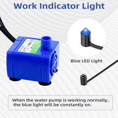 Supersuki DR-DC160 LED pump image highlights easy-clean design.