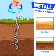 Supet 360-degree swivel ring; prevents tangling during outdoor adventures