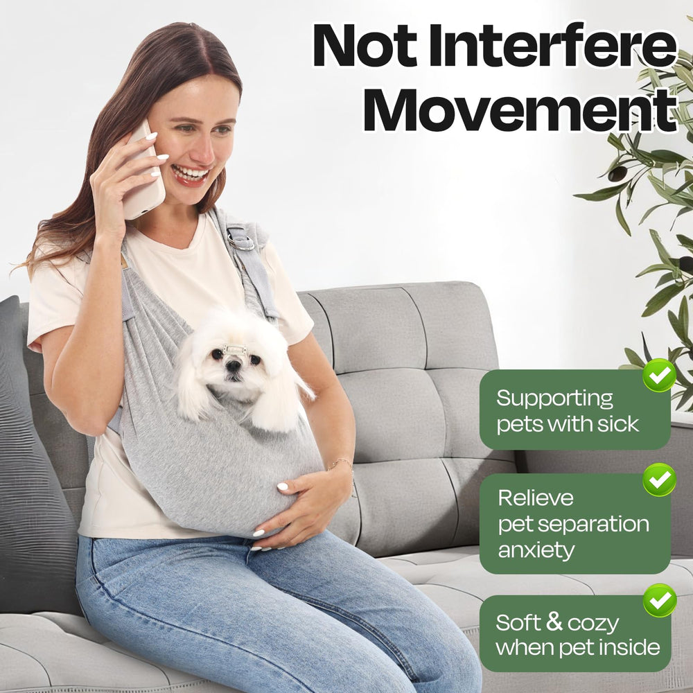 Supet cat front carrier demonstrates versatile use for compact cats.