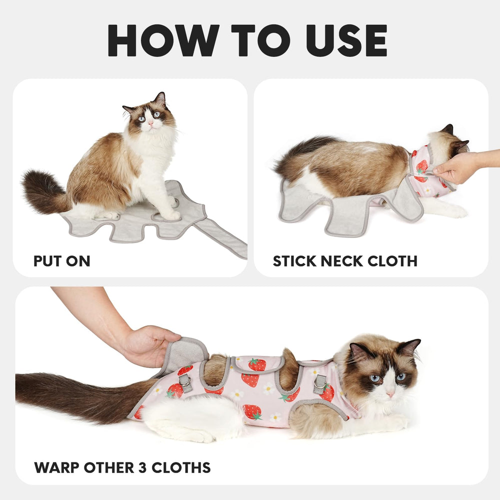 Supet Cat Grooming Hammock all-in-one wrap supports medications and grooming tasks