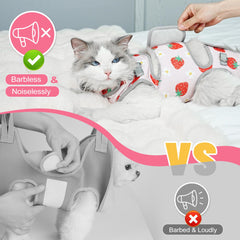 Supet cat grooming hammock silent-material design reduces noise during grooming.