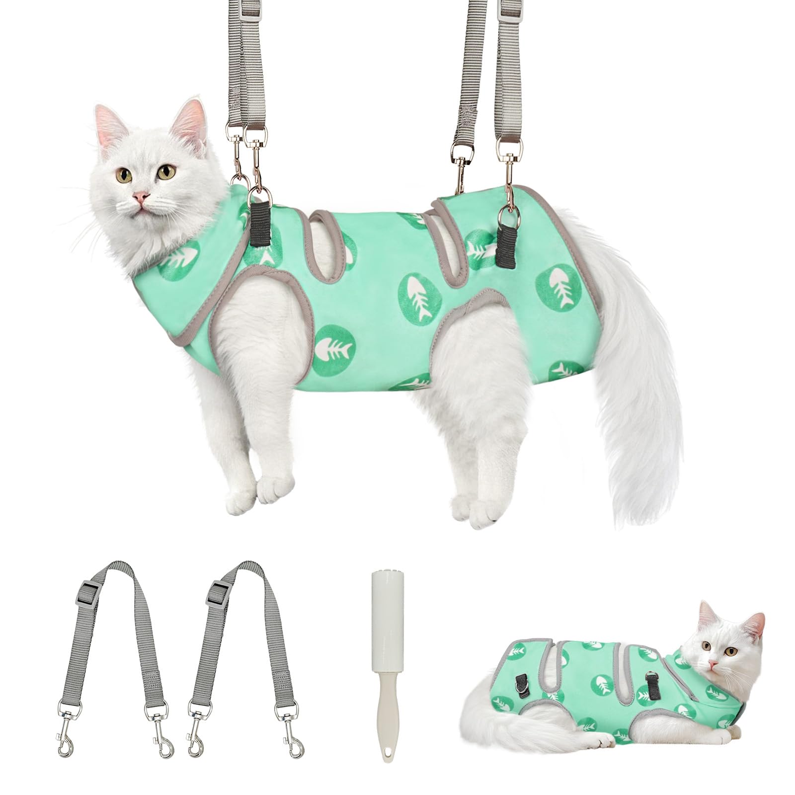 Supet Cat Grooming Hammock with soft fabric offers calming support for nail trims.