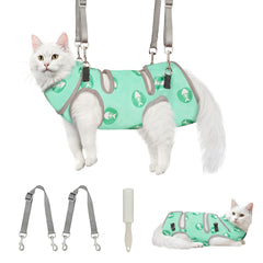 Supet Cat Grooming Hammock with soft fabric offers calming support for nail trims.