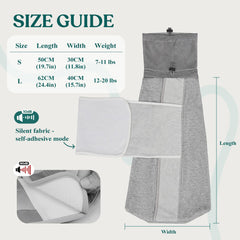 Supet Cat Grooming Wrap features a quiet self-adherent closure for stress-free handling.