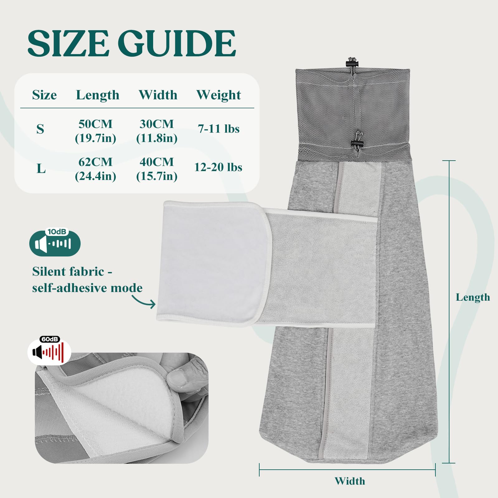 Supet Cat Grooming Wrap side-access paw exposes paw for precise grooming