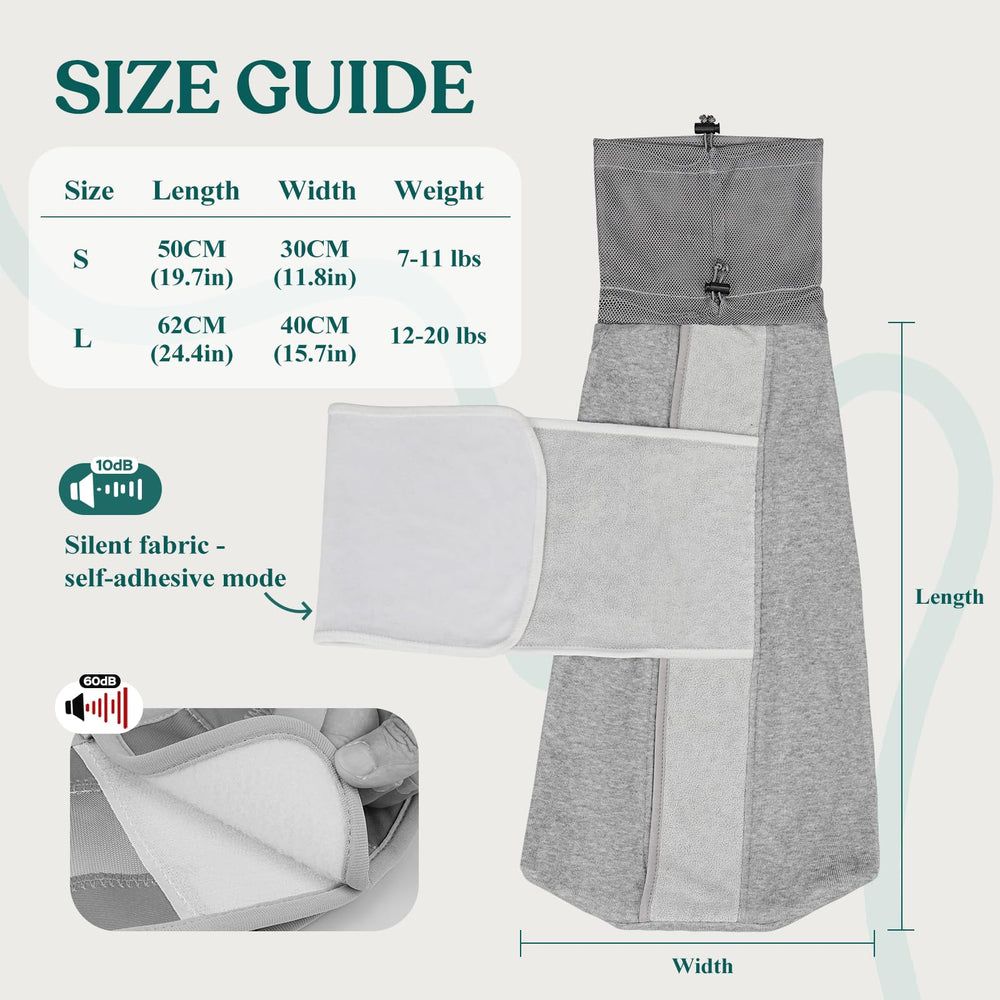 Supet Cat Grooming Wrap side-access paw exposes paw for precise grooming