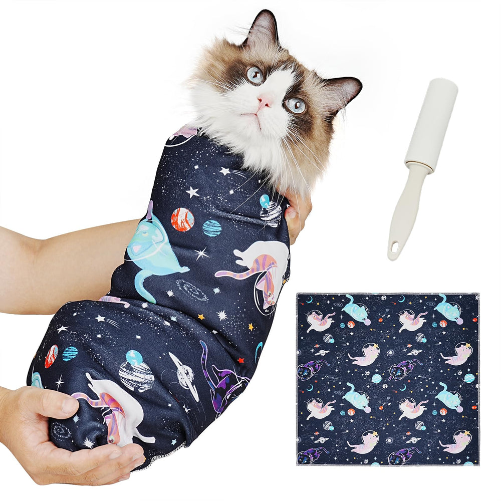 Supet cat grooming wrap space L nail trim for secure calm nail clipping sessions